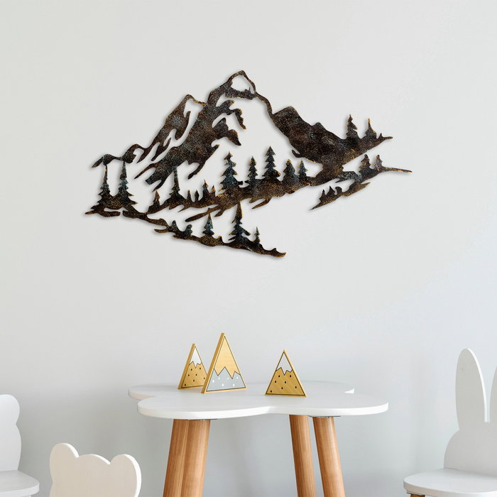 Wallity Mountain - 1 Escultura de Pared Multicolor